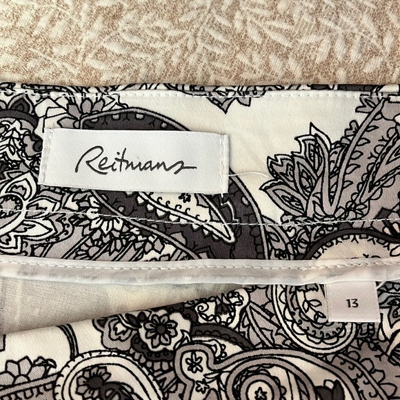 Paisley Black & White Skirt - Picture 4 of 5